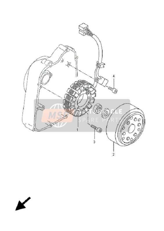 Yamaha YP250R X-MAX 2006 GENERATOR für ein 2006 Yamaha YP250R X-MAX